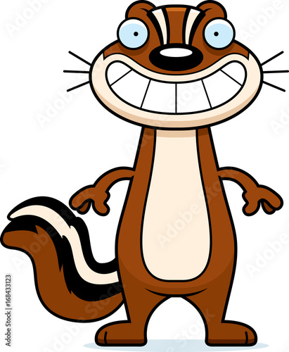 Happy Cartoon Chipmunk