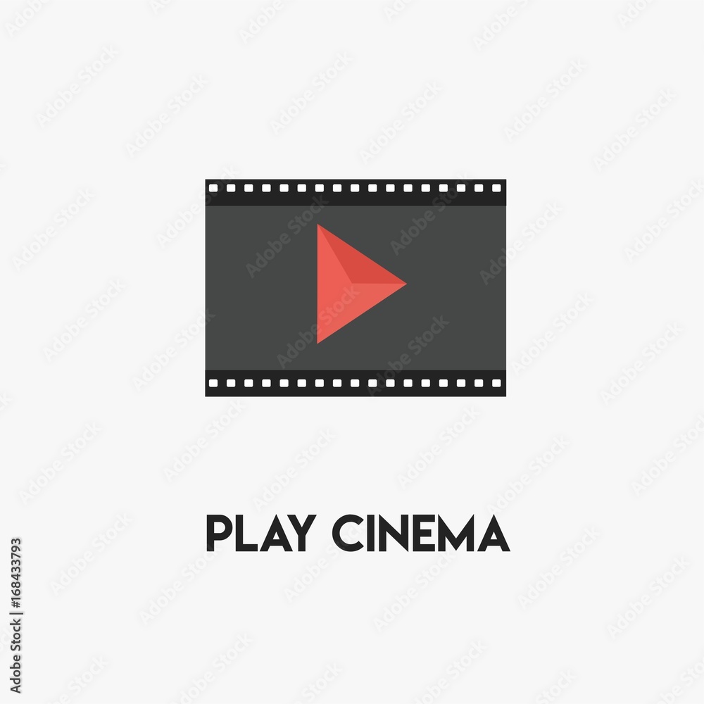 Naklejka premium Play Logo