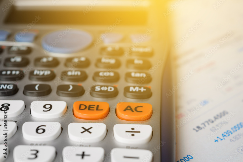 close up advance calculator for engineer or business on the finance/math paper. close up advance calculator for engineer or business on the finance/math paper.