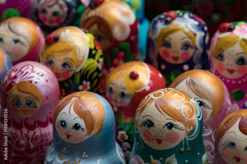 Matryoshka Doll, Russian Nesting Dolls Closeup © Martina