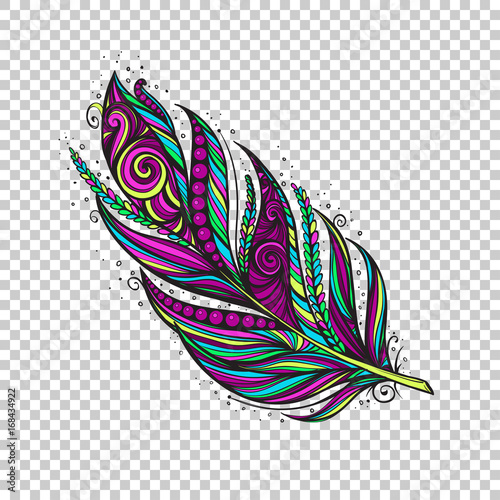 Colorful native Feather