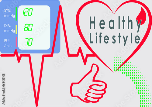 picture promoting a healthy lifestyle.