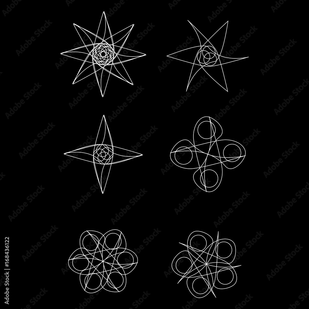 Beautiful and symmetrical geometric pattern Beautiful and symmetrical geometric pattern