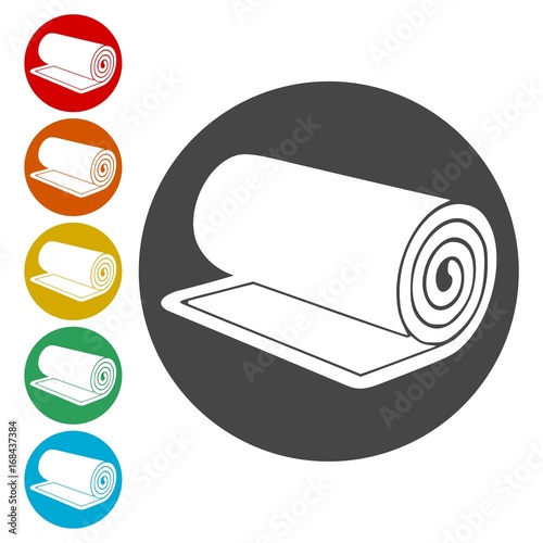 Carpet Icons set Flat Graphic Design - Illustration 