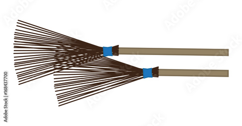 Broom Vector Set