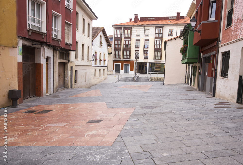  Nice street in Gijón,Asturias,Spain