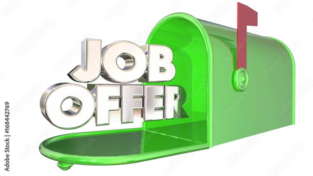Job Offer Mailbox Receive Employment Message Letter 3d Animation Job Offer Mailbox Receive Employment Message Letter 3d Animation