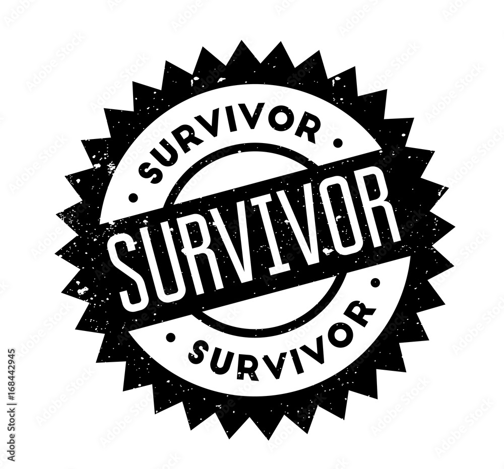 Survivor rubber stamp. Grunge design with dust scratches. Effects can be easily removed for a clean, crisp look. Color is easily changed. Survivor rubber stamp. Grunge design with dust scratches. Effects can be easily removed for a clean, crisp look. Color is easily changed.