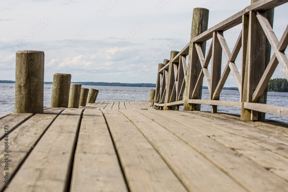Fototapeta premium Steg am See