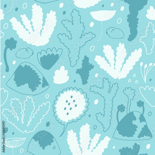 Cute nordic forest, scandinavian seamless vector swatch. Decorative cosiness winter background