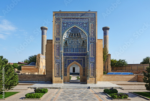Gur Emir mausoleum of Tamerlane or Amir Timur in Samarkand, Uzbekistan photo