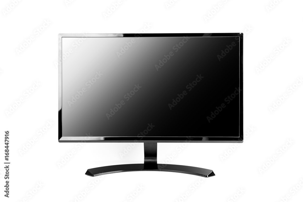 Computer Monitor With Gradient Screen Isolated On White Background Computer Monitor With Gradient Screen Isolated On White Background