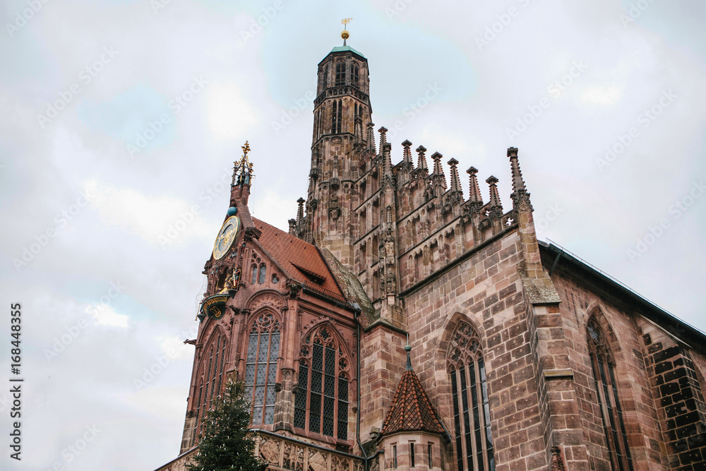 Church of Our Lady at Nuremberg Market Square. One of the main attractions of the city