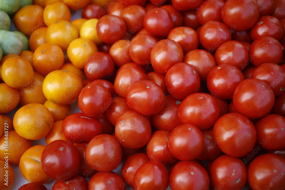 Tomatoes for sale during the Saturday Farmers Market Tomatoes for sale during the Saturday Farmers Market