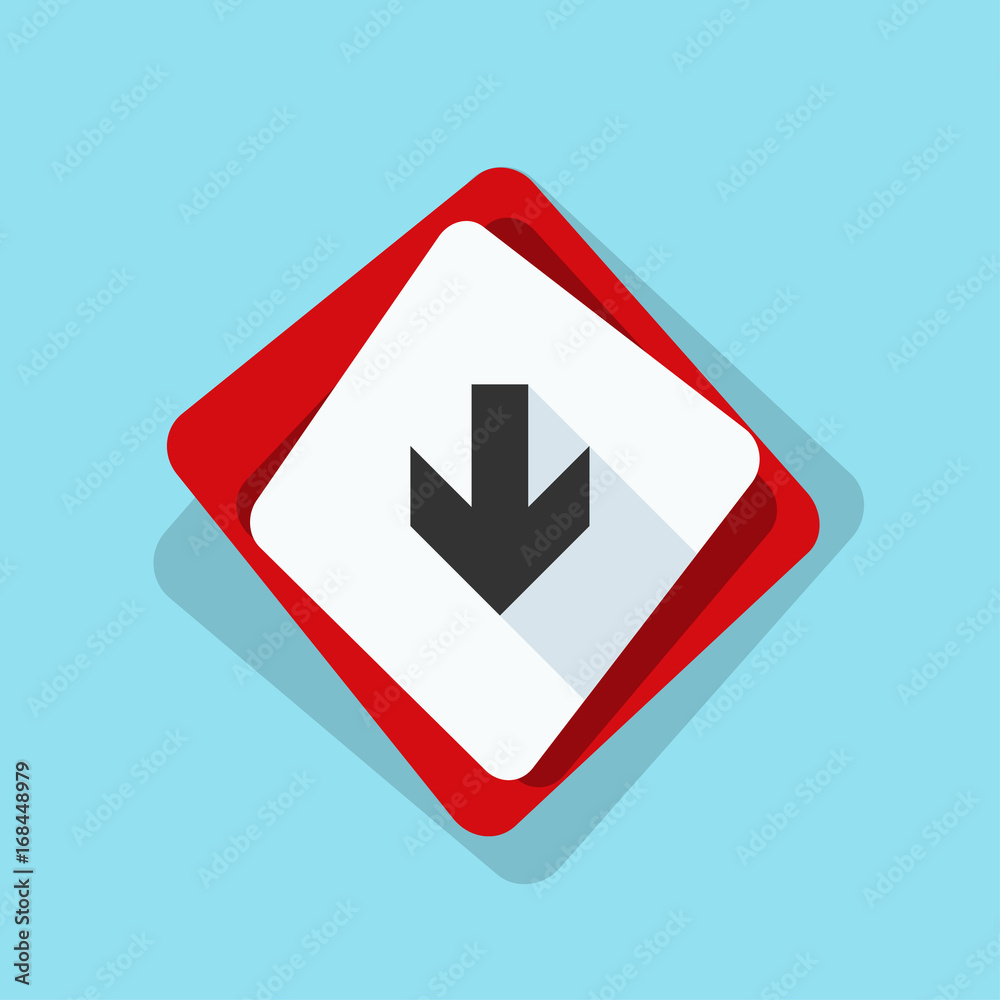 Down Arrow sign illustration Down Arrow sign illustration