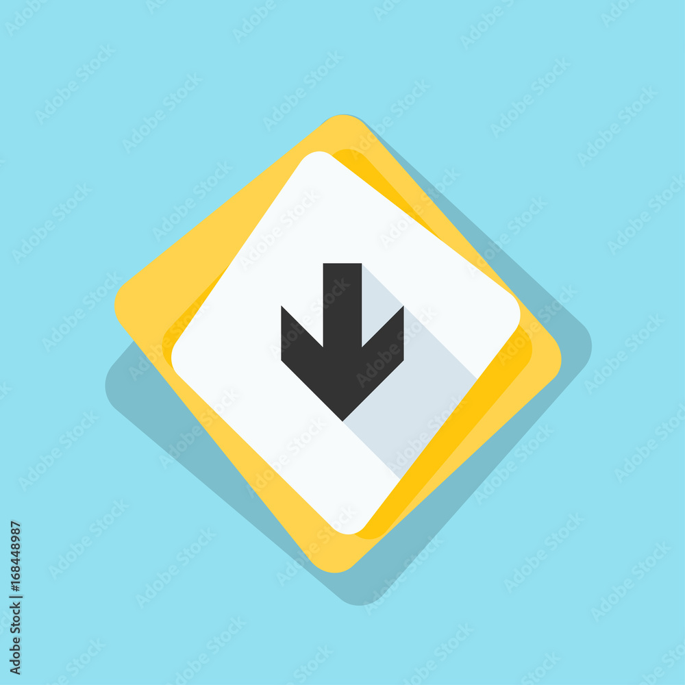 Down Arrow sign illustration Down Arrow sign illustration
