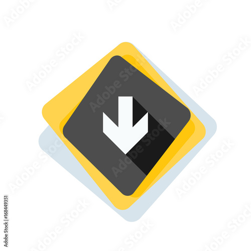 Free Download Down Arrow sign illustration - GFXLoad