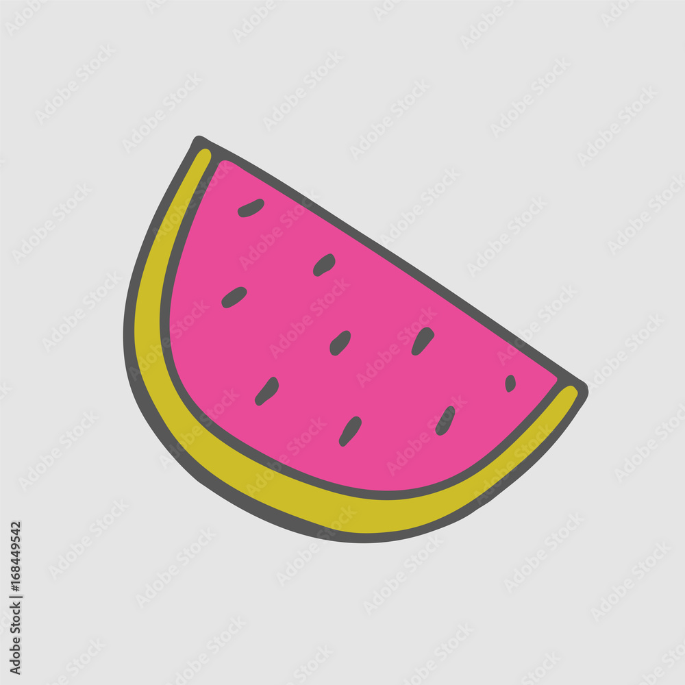 Watermelon stickers. Summer Patch. Watermelon stickers. Summer Patch.