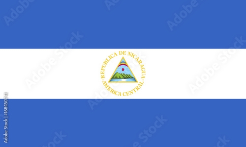 Fotografiet Flag of Nicaragua