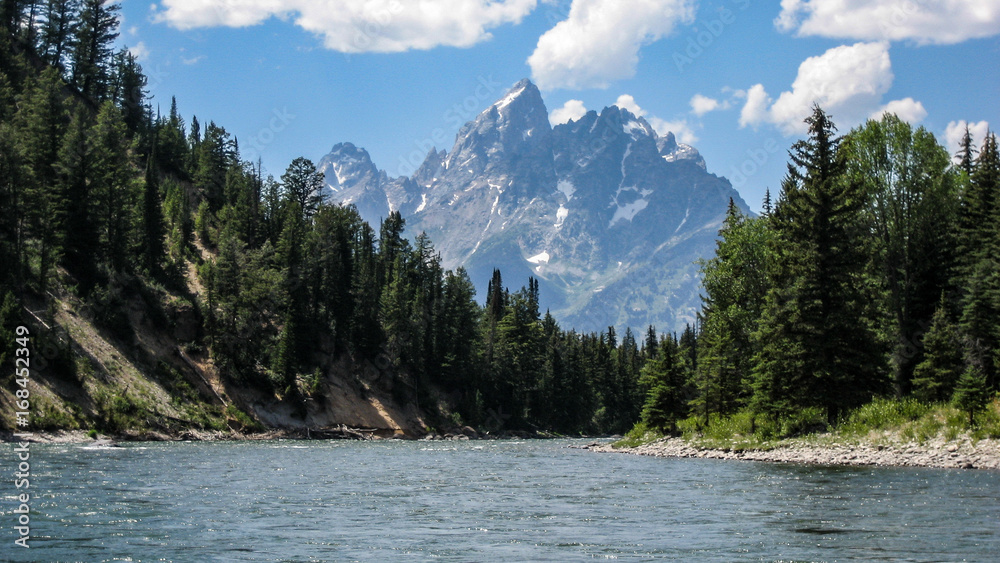 Jackson, Wyoming River and Mountain View