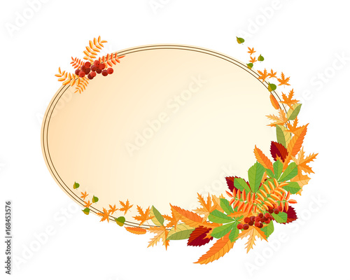 Bouquet of autumn leaves