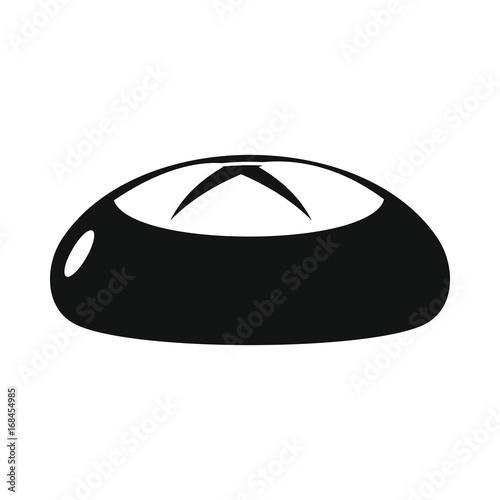 Bread bakery product in black simple silhouette style icons vector illustration for design and web