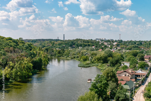 City park in Zhitomir, Ukraine  - always open for visitors. Summer noon photo  photo