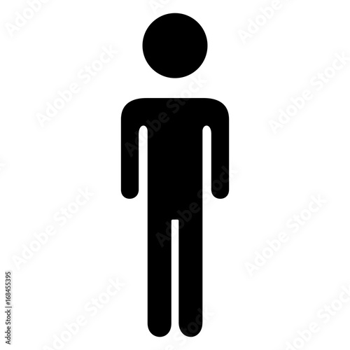 human figure silhouette icon vector illustration design