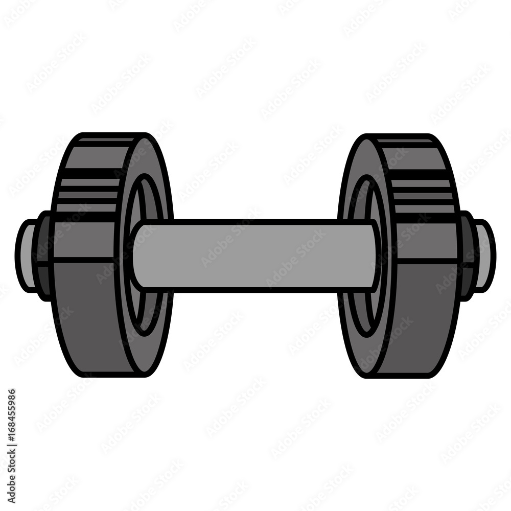 weight lifting device gym vector illustration design