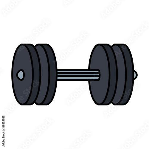 weight lifting device gym vector illustration design