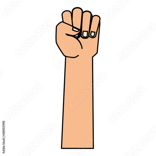 hand human fist icon vector illustration design