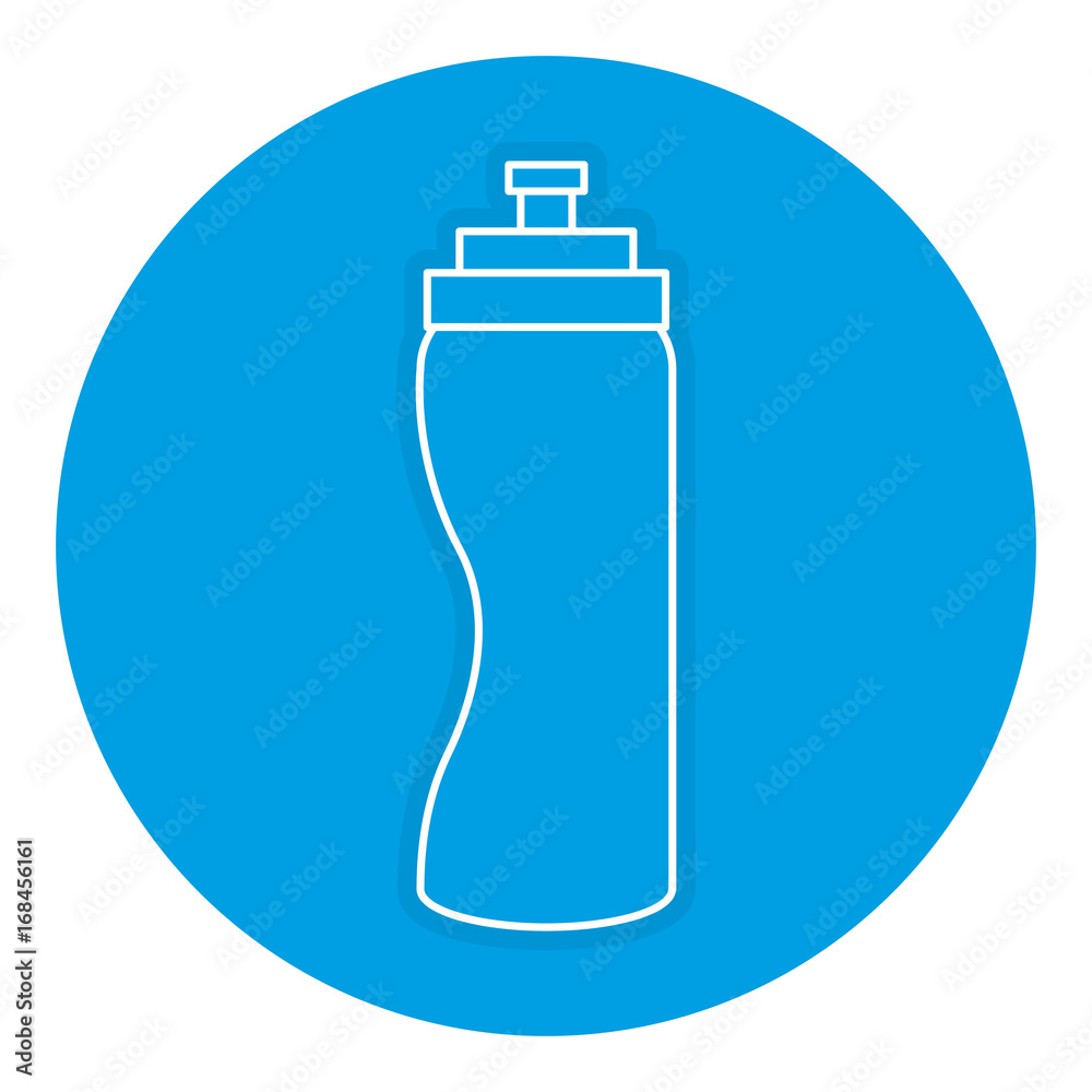 bottle gym isolated icon vector illustration design
