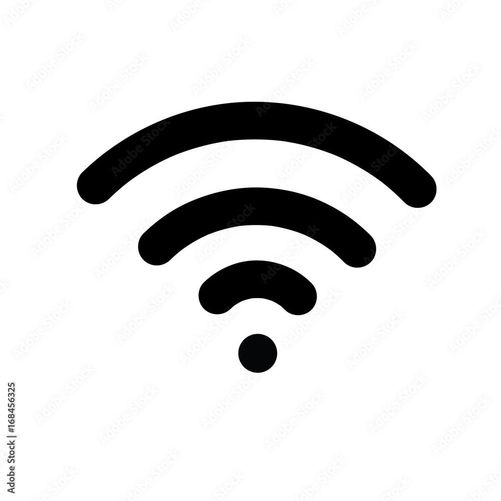 WIFI icon vector, Wireless internet sign isolated on white background, Flat style for graphic and web design or template or pattern. WIFI icon vector, Wireless internet sign isolated on white background, Flat style for graphic and web design or template or pattern.