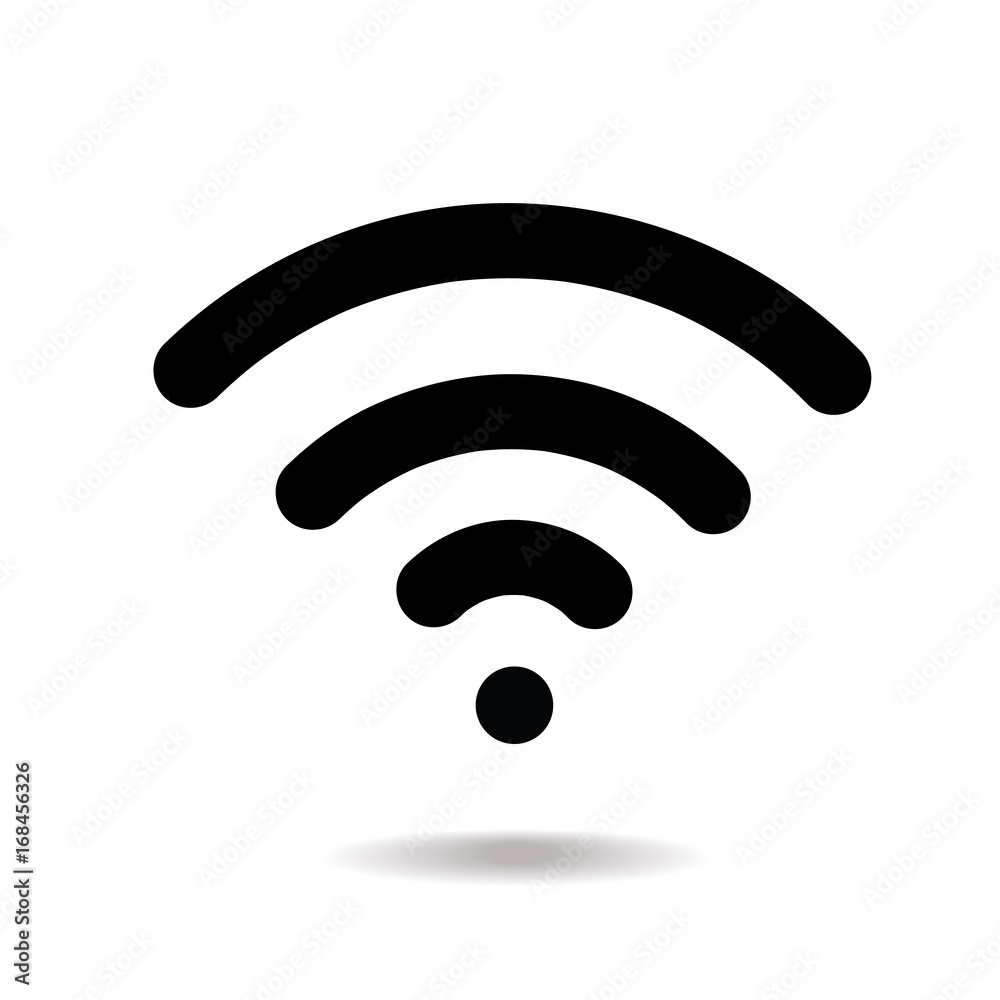 WIFI icon vector, Wireless internet sign isolated on white background, Flat style for graphic and web design or template or pattern. WIFI icon vector, Wireless internet sign isolated on white background, Flat style for graphic and web design or template or pattern.