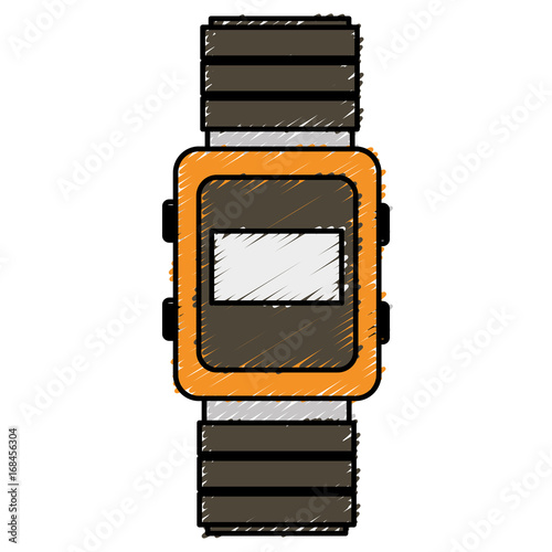 wristle watch isolated icon vector illustration design