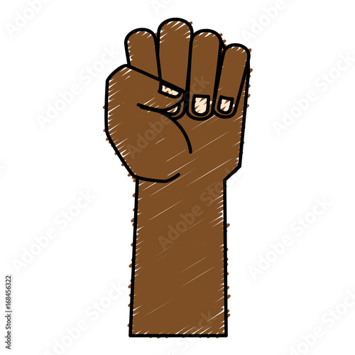 hand human fist icon vector illustration design