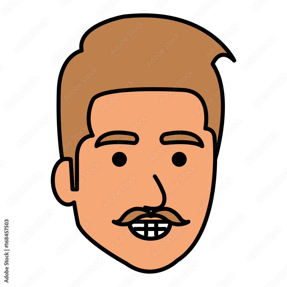 young man head avatar character vector illustration design young man head avatar character vector illustration design
