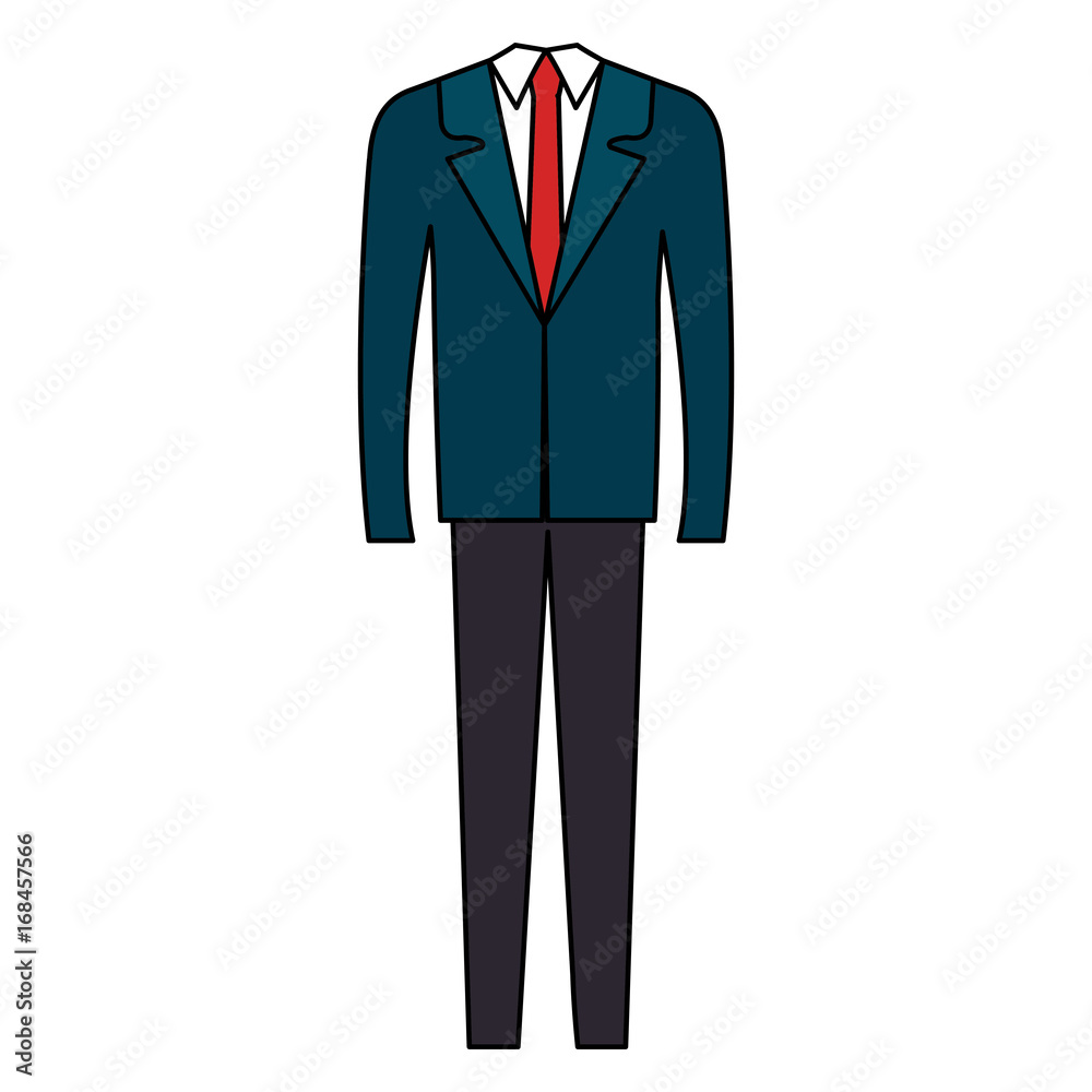 Elegant office suit icon vector illustration design