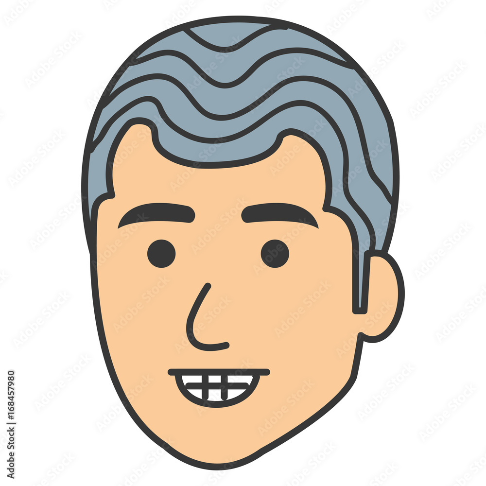 young man head avatar character vector illustration design young man head avatar character vector illustration design
