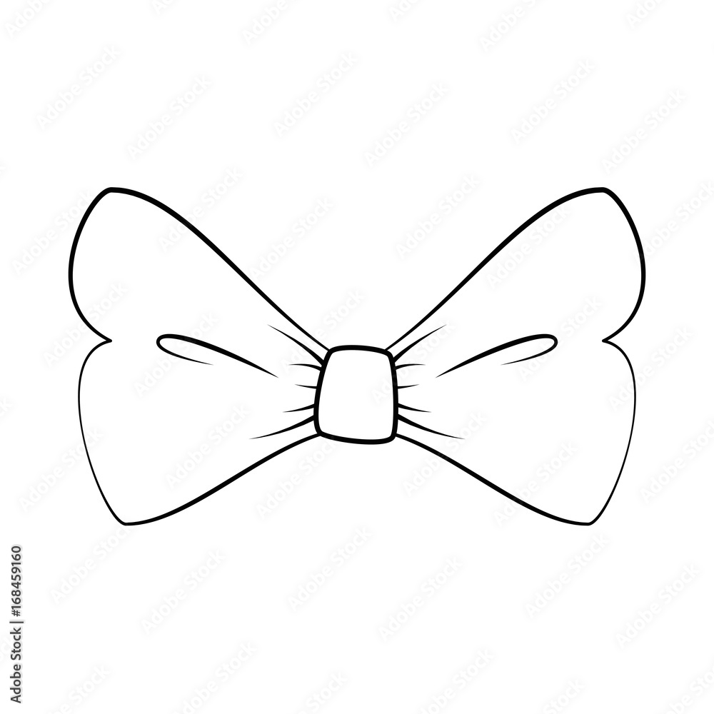 decorative bow icon over white background vector illustration decorative bow icon over white background vector illustration