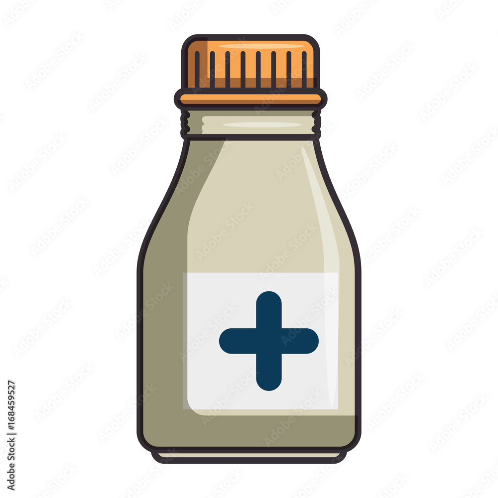 medicine bottle icon over white background vector illustration medicine bottle icon over white background vector illustration
