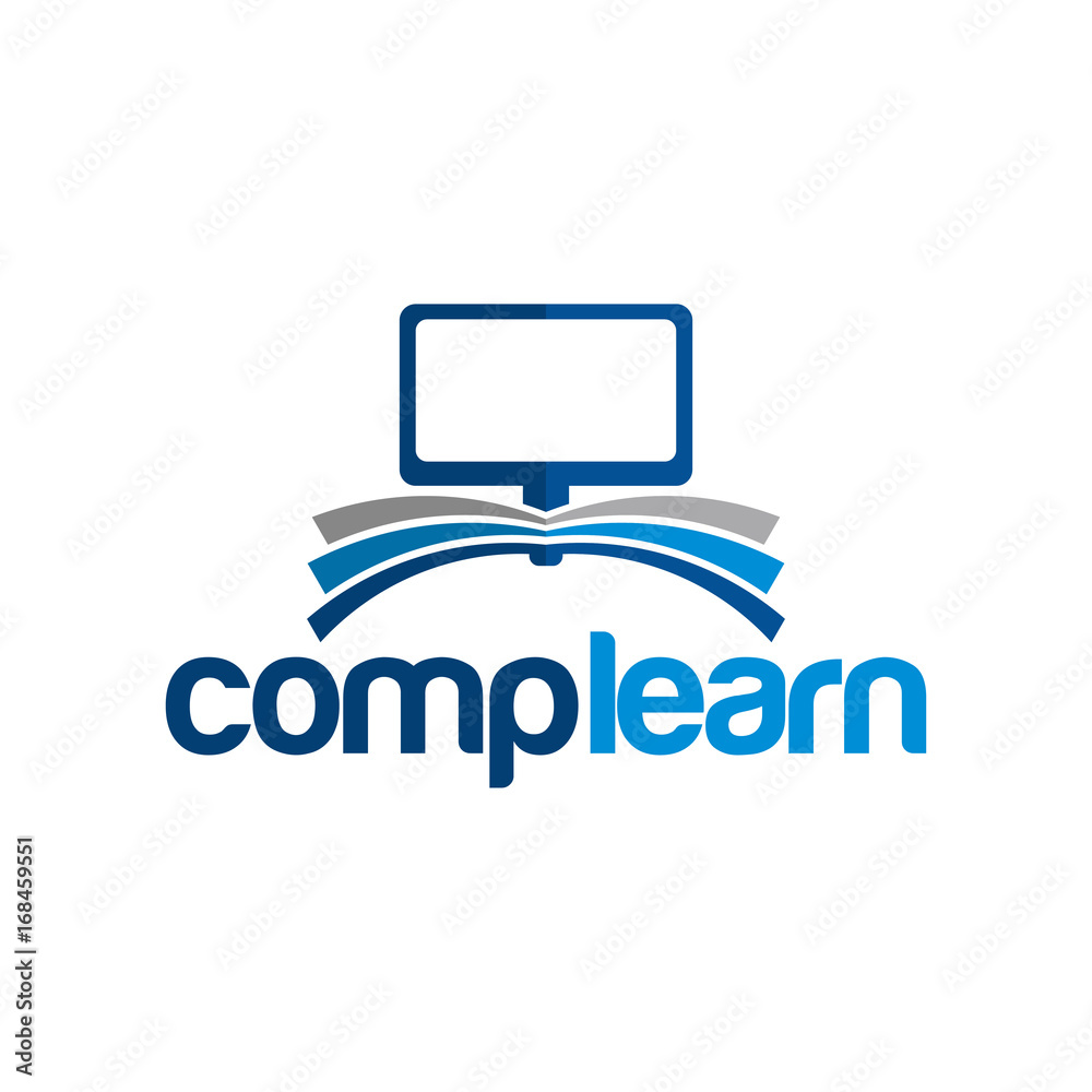 Computer learning logo designs, Online Learning logo template designs ...