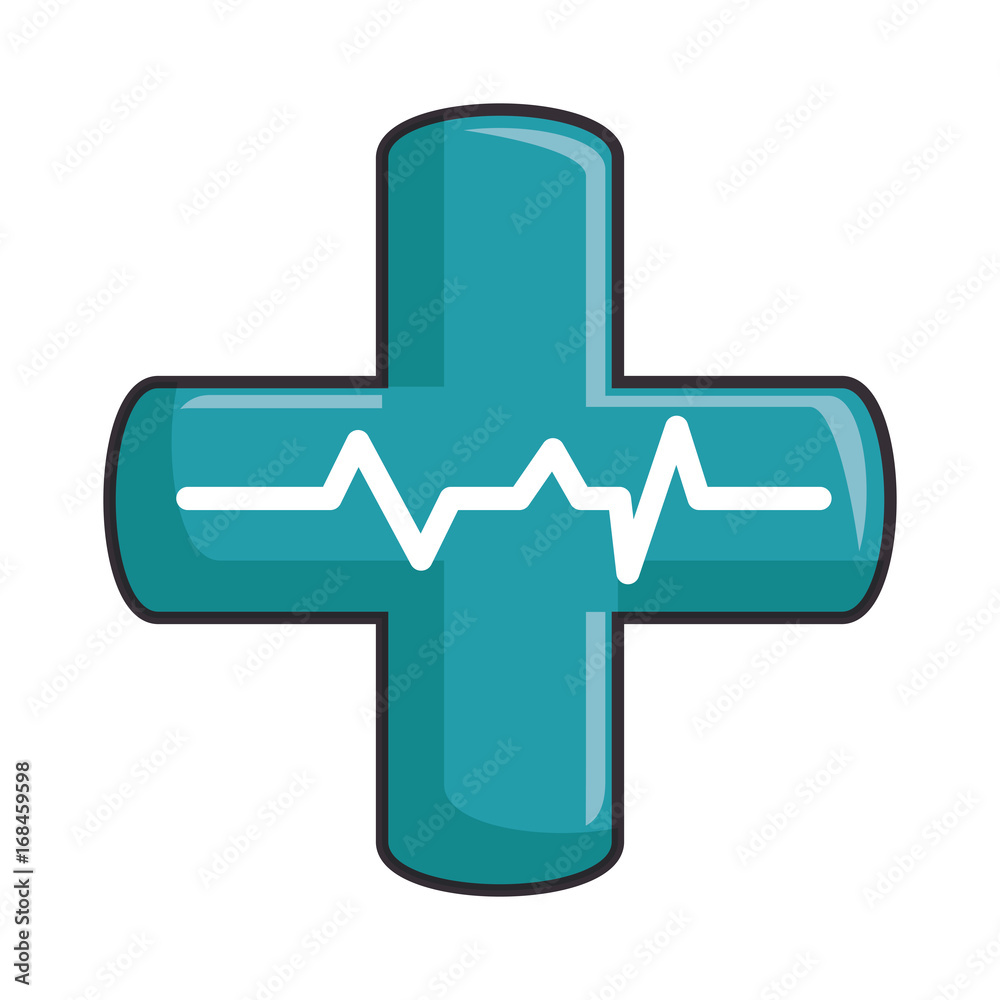 medical symbol icon over white background vector illustration medical symbol icon over white background vector illustration