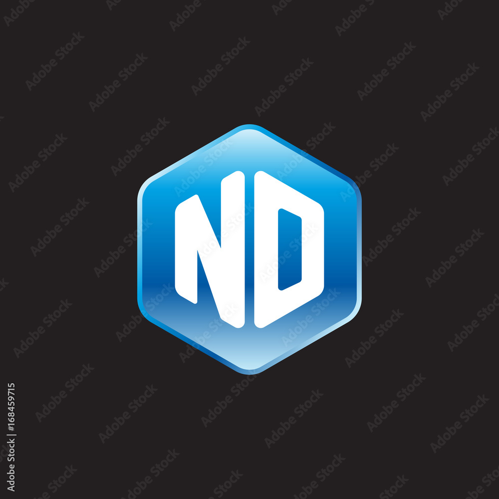Initial letter NO, modern glossy hexagon logo, gradient blue color on black background
Initial letter NO, modern glossy hexagon logo, gradient blue color on black background