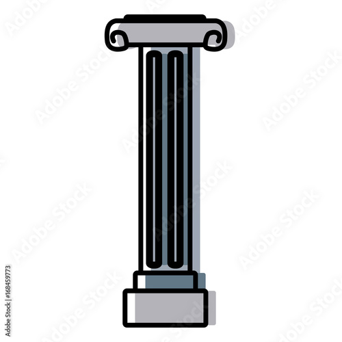 classical wedding column beautiful ornament vector illustration