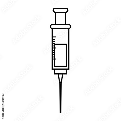 injection icon over white background vector illustration