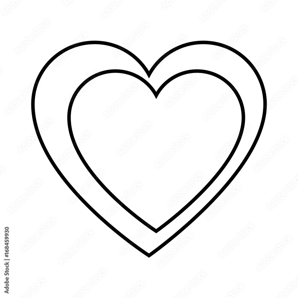 heart icon over white background vector illustration heart icon over white background vector illustration