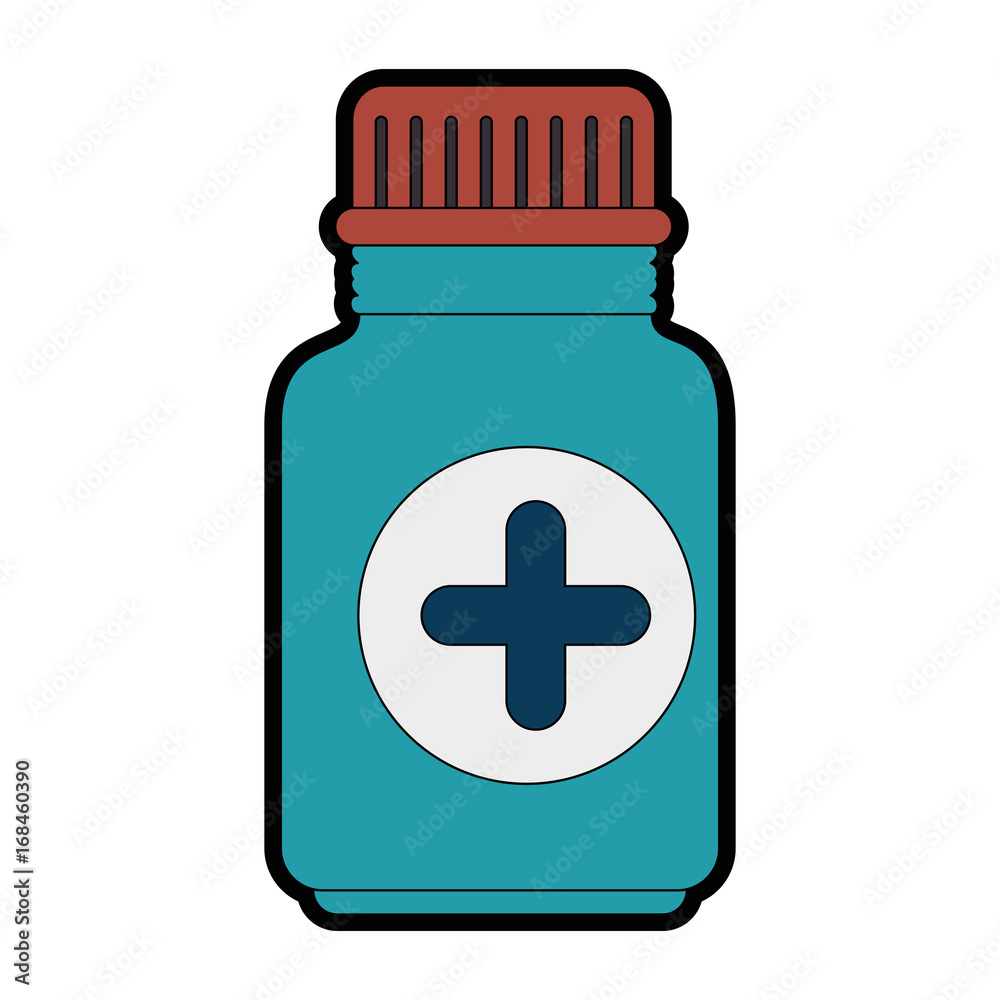 medicine bottle icon over white background vector illustration medicine bottle icon over white background vector illustration