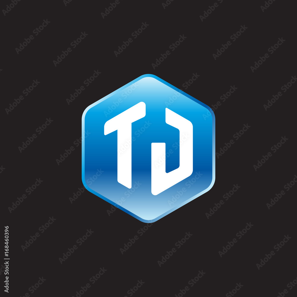 Initial letter TJ, modern glossy hexagon logo, gradient blue color on black background
Initial letter TJ, modern glossy hexagon logo, gradient blue color on black background