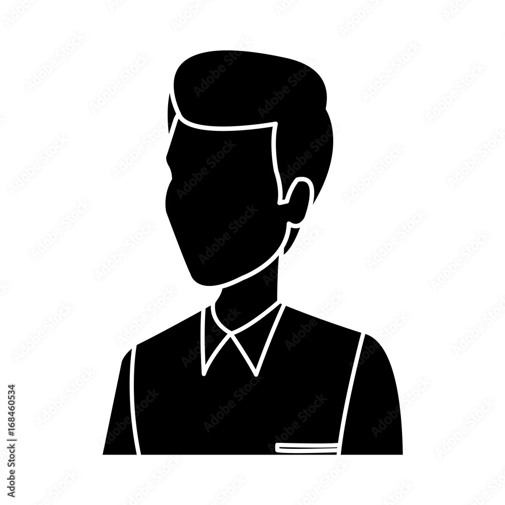 portrait happy groom in a wedding suit vector illustration portrait happy groom in a wedding suit vector illustration